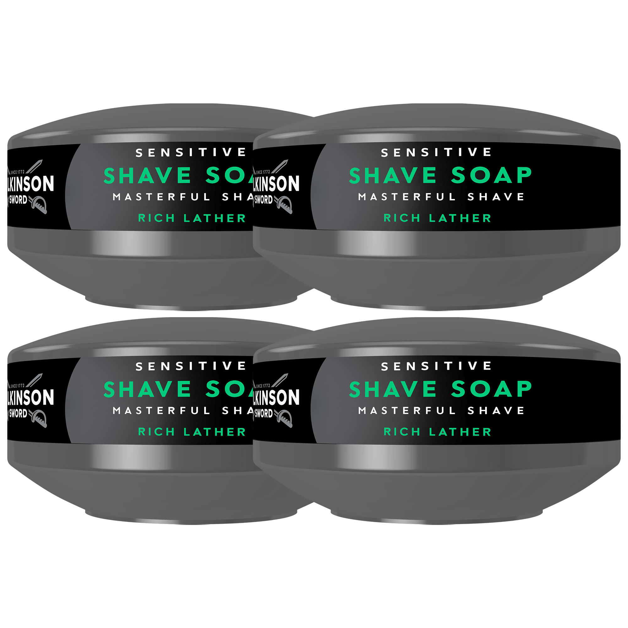 Sensitive Shave Soap - 4 pack