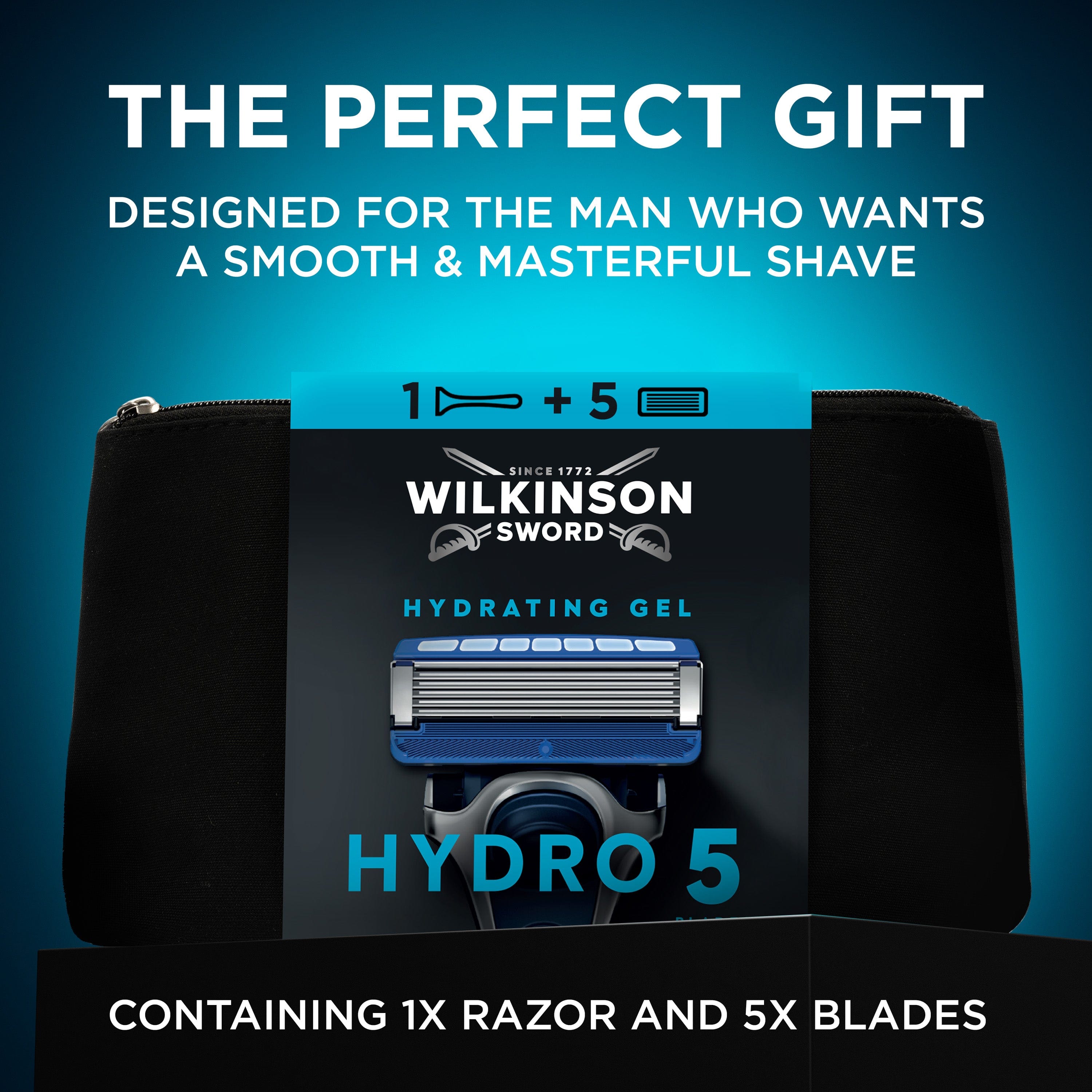 Hydro 5 Razor & Blades Washbag Giftset