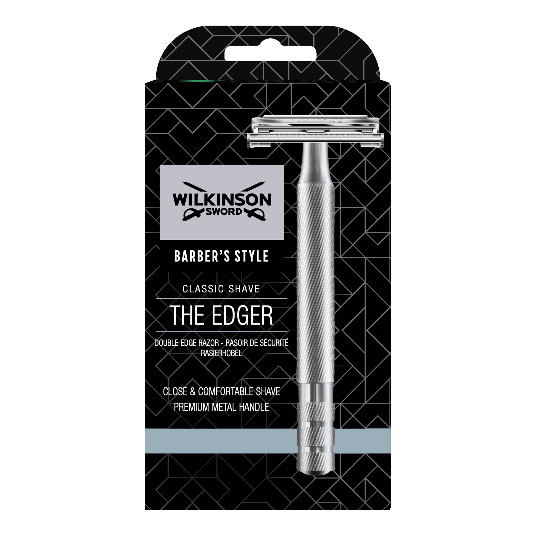 Wilkinson Sword Premium Collection Cut Throat navaja de afeitar clásica +  cuchillas de afeitar 5 unidades